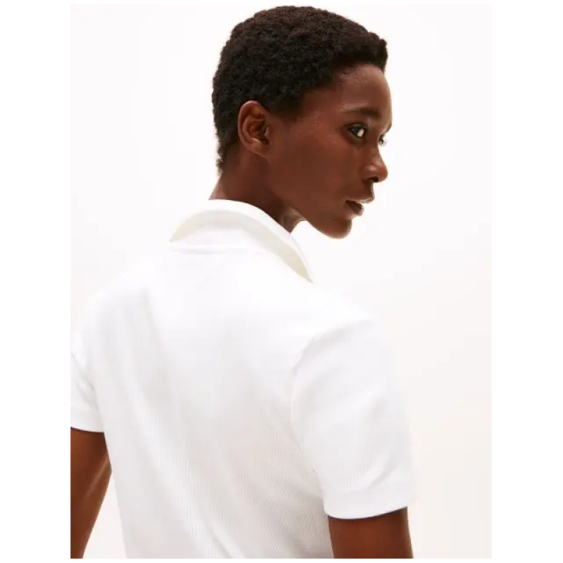 TOMMY HILFIGER Slim Polo Shirt With Gold Buttons